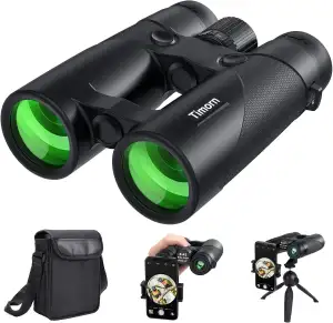 8x42 Fernglas Erwachsene mit Nachtsicht Low Light Wasserdicht: Timorn HD Fernglä