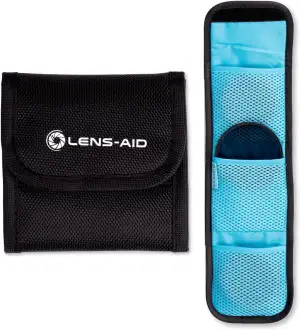 LENS-AID Filtertasche für Rundfilter mit Fächer für Filter bis 82mm, Aufbewahrun